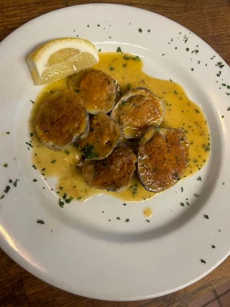 Baked Whole Clams Oreganata