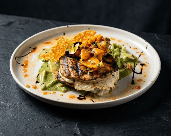 Fourkable Chicken Burrata Stack