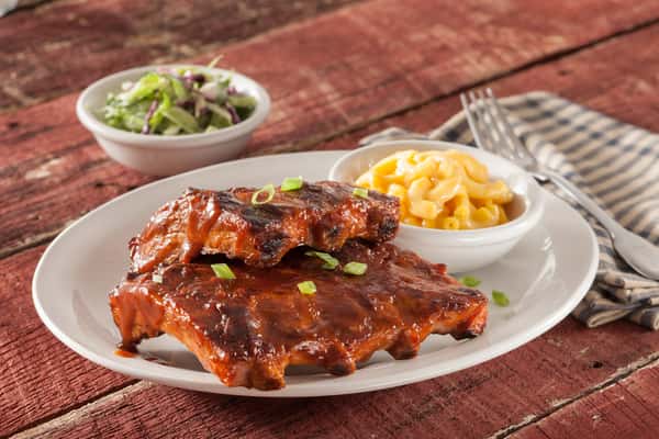 Rib Platter w_two sides Shoney's