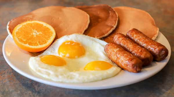sausage and eggs