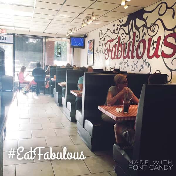 Inside of the restaurant