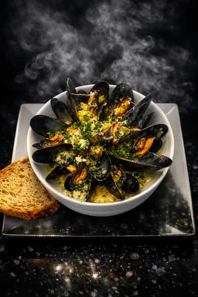 Steamed Mussels