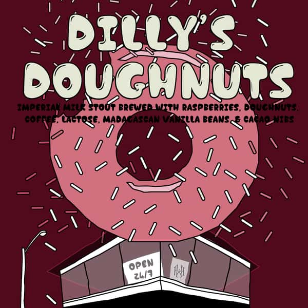Dilly's Doughnuts Raspberry