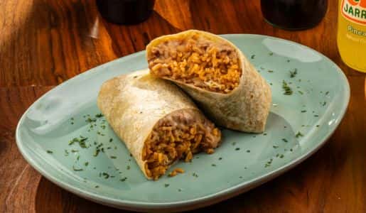 Beans Rice Cheese Burrito