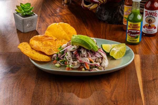 Ceviche Tostada De Camaron
