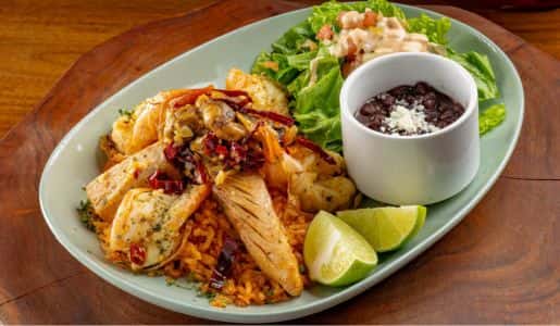 Camaron Y Mahi Mahi Al Ajillo