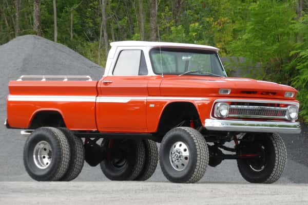 Jacked up truck