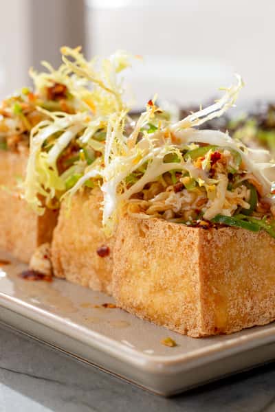 Deep Fried Stuffed Tofu