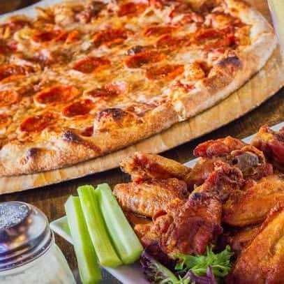 Large Pizza and 20 Wings