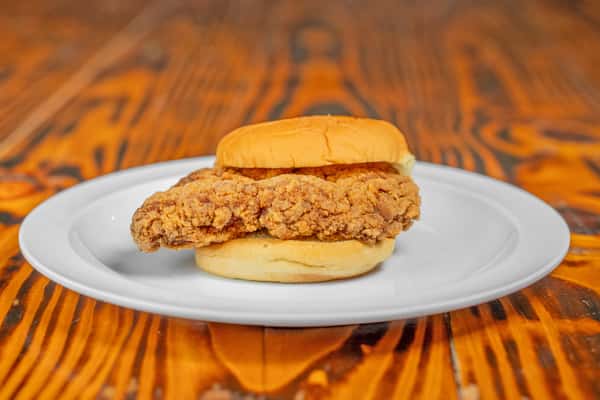 Spicy Fried Chicken Sandwich w/ Hot Honey