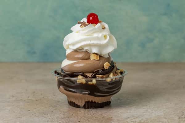 Sundae with hot fudge