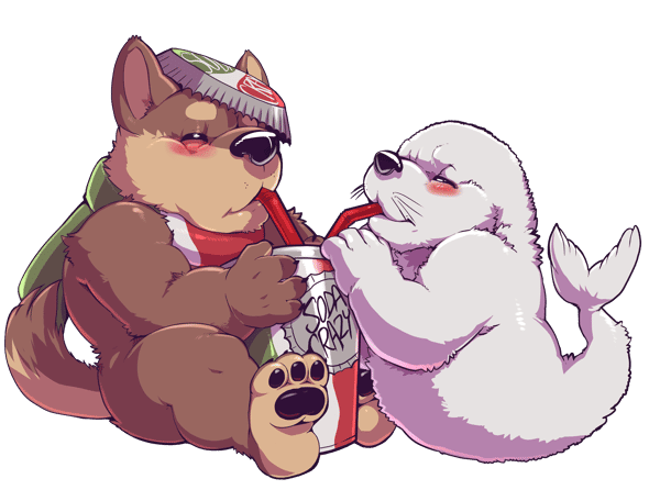 Wolf Cub and Seal