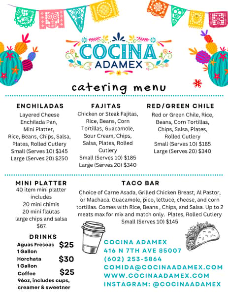 catering menu