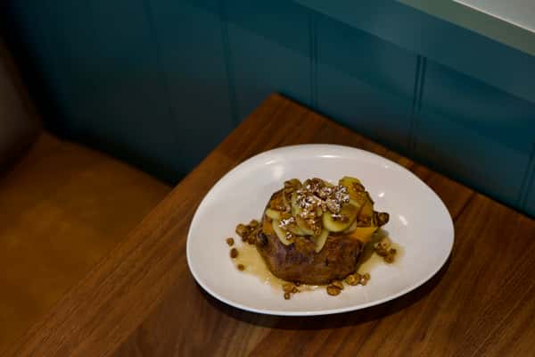 Cinnamon Apple Baked Sweet Potato