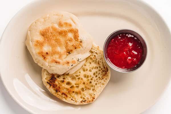 ENGLISH MUFFIN + LOCAL JAM