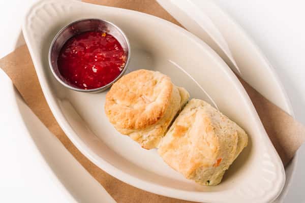 HOUSE-MADE BISCUIT + LOCAL JAM