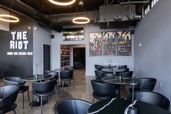 Interior dining area of The Riot