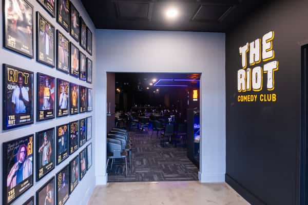 Interior walkway of The Riot