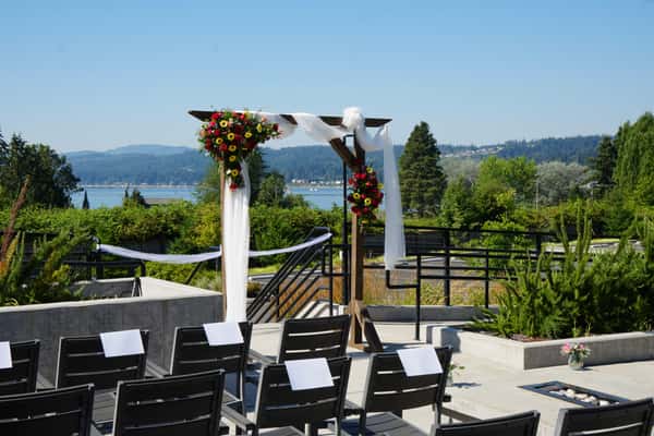 Wedding on the patio