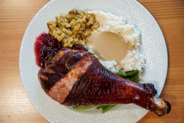 Giant Smoked Turkey Leg Meal - Available on Thanksgiving Day only