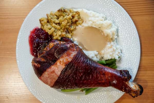 Giant Smoked Turkey Leg Meal