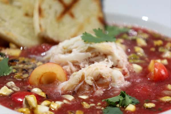Gazpacho and Shrimp