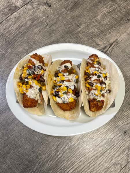 Baja Southwestern Fish Tacos