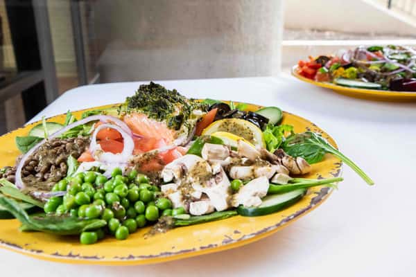 Freshly made salad