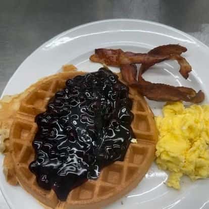 Waffle breakfast plate