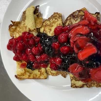 Crepes berries