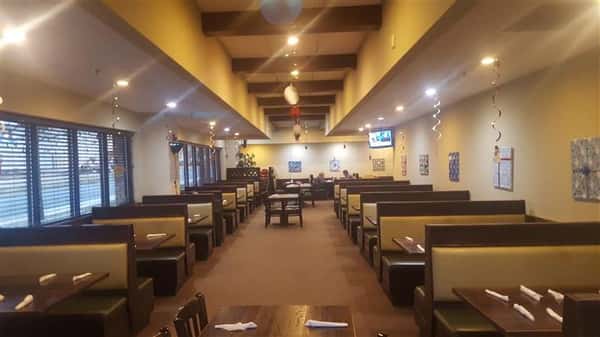Dining area of the establishment with