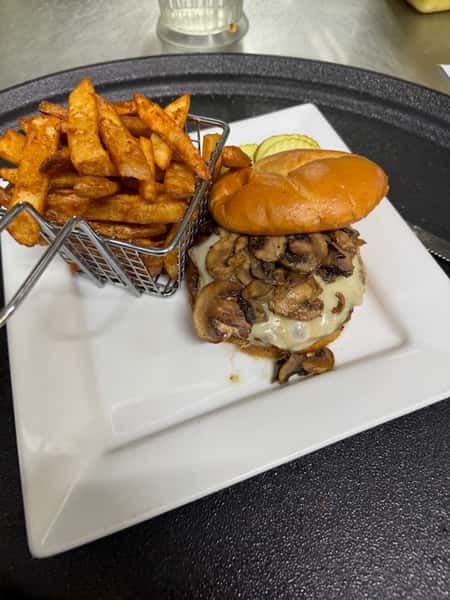 Swiss & Fungi Burger
