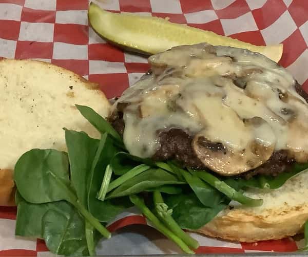 Mushroom Swiss Burger