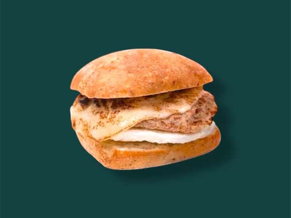 Turkey Sausage & Egg W/ Provolone Cheese On Herbs Focaccia