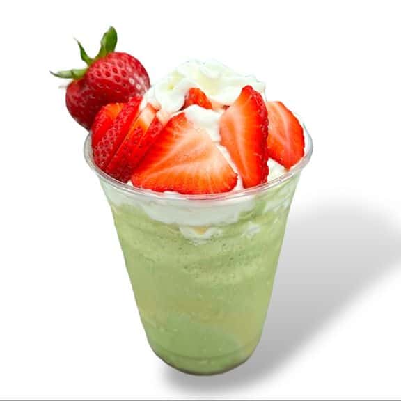 Matcha Dipped Strawberry Frappe