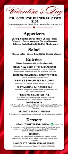Valentines Dinner for 2 2026