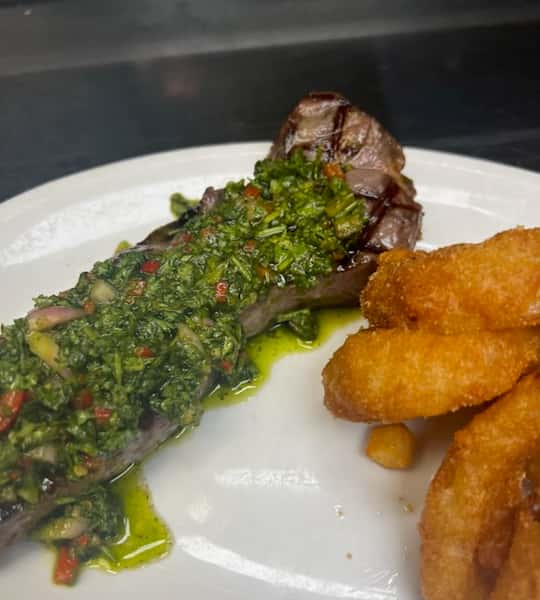 PRIME STRIP STEAK WITH CHIMICHURRI