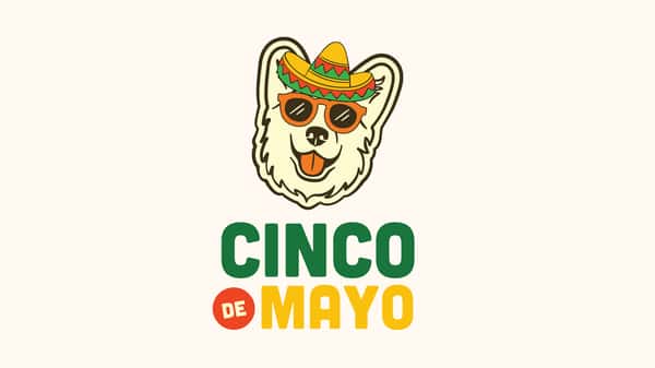 cinco de mayo dog in sombrero