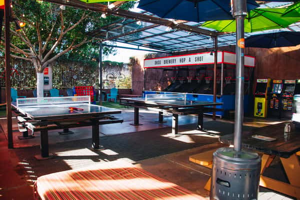 OHSO Paradise Valley Patio Games ping pong and pop a shot