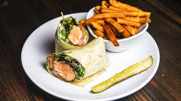 Salmon BLT Wrap