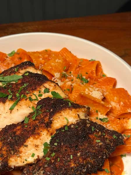 pasta and chicken