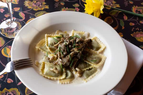 mushroom ravioli