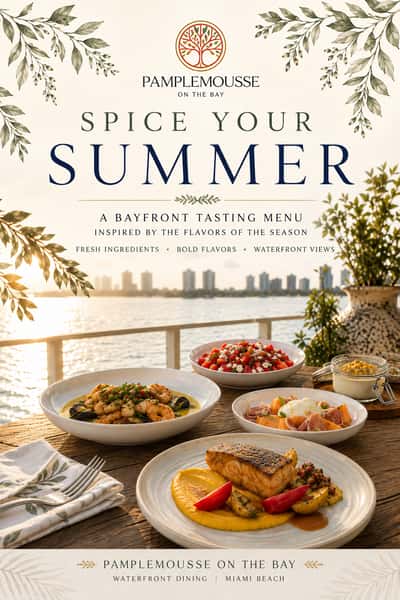 Miami Spice - Summer Spice - Waterfront 3 Course Menu