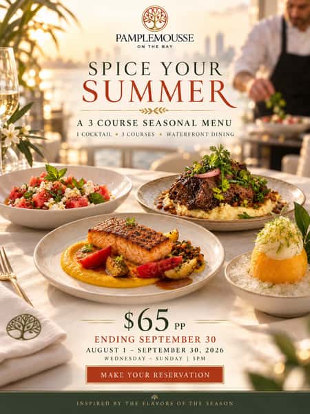 Spice Your Summer at Pamplemousse on the Bay