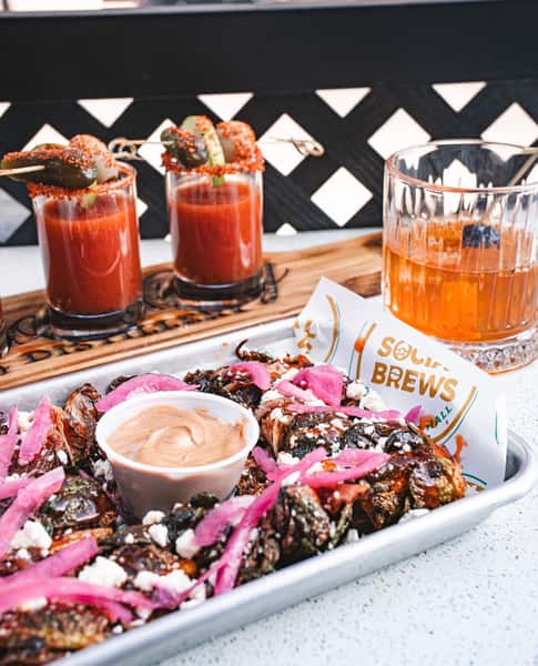 TGIF! Happy Hour specials hit until 7pm. ⁠
⁠
📍 Every day | 3–7PM⁠
Bar + patio only. Come hungry:⁠
⁠
🍟 $5 Fries⁠
Regular or Cajun. Crispy, seasoned, addictive.⁠
🔥 $9 Buffalo Eggrolls (2)⁠
Cut & loaded with house dip.⁠
🍤 $10 Bang Bang Shrimp (12)⁠
Crispy with sweet heat sauce.⁠
🥬 $10 Fried Brussels⁠
Bold flavor with crispy edges.⁠
🍗 $10 Bone-In Wings (7)⁠
Juicy and sauced just right.⁠
🥗 $6 Little Caesar Salad⁠
Fresh, crisp, and light.⁠
🍔 $10 Jr. Social Burger⁠
Your go-to quick hitter.⁠
⁠
Plus drinks worth staying for:⁠
🍹 $8 classic cocktails⁠
🥃 $5 well shots⁠
🍺 $5 bottles & seltzers⁠
🔥 $24 shot flights for the table⁠
⁠
45 self-pour taps, a full kitchen, and plenty of reasons to stay for “just one.”⁠
⁠
See you after work. Or before whatever’s next.⁠
