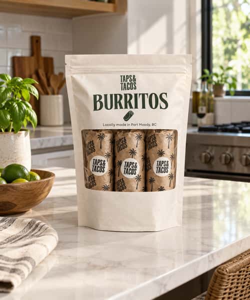 Braised Beef, Bean & Cheese Burritos
