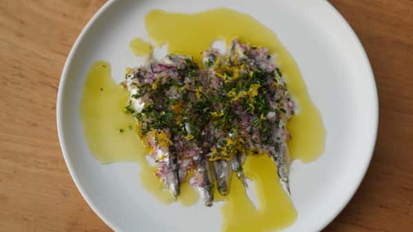 Boquerones (Modifier for Sesame Focaccia)