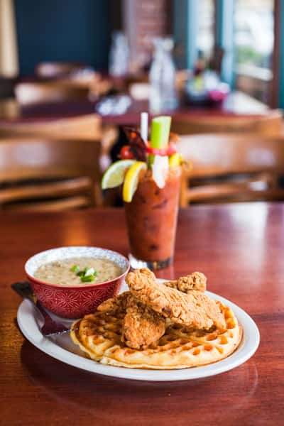 chicken and waffle