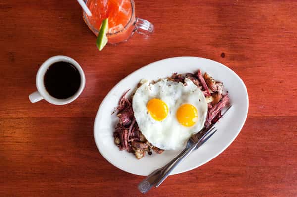 House Corned Beef Hash and Eggs