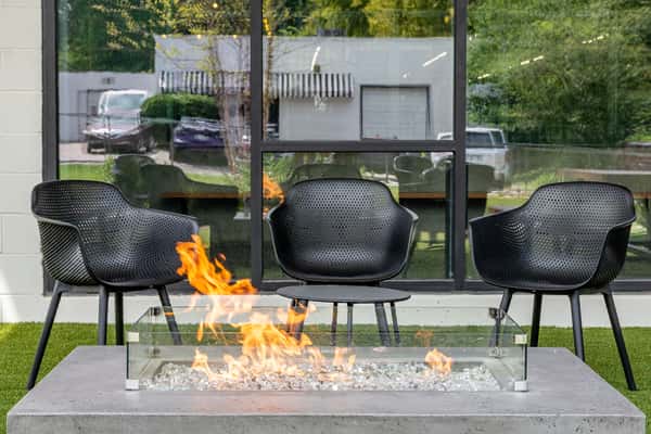 Out door fire pit with ample seating
